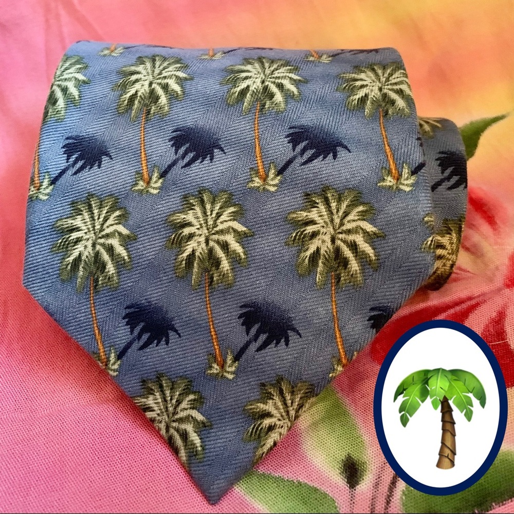 Tommy Bahama Silk Palm Tree Tie - Picture 2 of 7